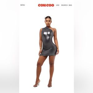 COPY - Coucoo GAGNON DRESS - GLACIER GREY Size Small